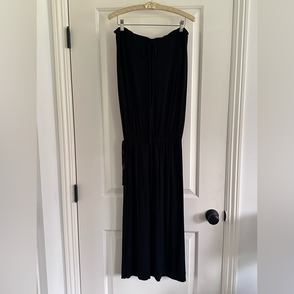 Gap Body Black Strapless Maxi Dress